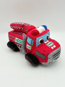 My First Hess Truck Peluche 2020 Camion dei Pompieri Luci Suono Musica Testato Funziona 12" - Foto 1 di 7