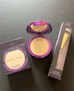 Tarte Shape Tape Pressed Powder 11g/0.39oz Shade 15N With Brush - Picture 1 of 3