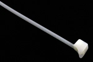 Hose Clamp Style 8", 60 lb. White Cable Ties - (pack of 100) - Afbeelding 1 van 2