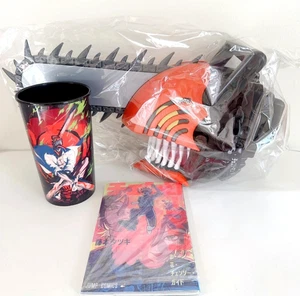 NUOVO Motosega Uomo Film Reze Testa Popcorn Scatola & Portabevande & Libro Set Giappone - Foto 1 di 9