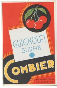 Etiquette alcool - GUIGNOLET surfin COMBIER - Picture 1 of 1