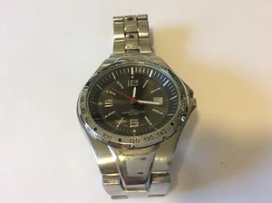 Herren Advance Tackymeter Edelstahl mit Datum neue Batterie - Bild 1 von 5