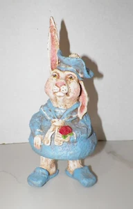 VTG 2004 DEBRA SCHOCH RABBIT EASTER BUNNY FIGURE 11" - Picture 1 of 6