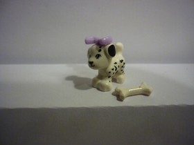 Lego 1x Animal Dog Puppy Small Baby Dalmatian Friends Cookie 93088pb04