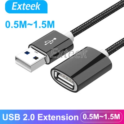 Fast USB 2.0 Data Extension Cable Type A Male to A Female Connection Cord - image 1 of 4