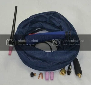 WP-9F 12-Foot 125A Air cool Tig Welding Torch Completed Flexible Head,Euro Style - Picture 1 of 1