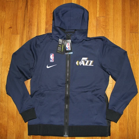 Nike Utah Jazz Therma Flex Showtime Full Zip Hoodie Mens M CN4064-419 Jacket New Cover