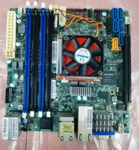 Supermicro X10SDV-TLN4F-OS017 Rev 2.00 CPU Xeon D-1541 with active fan - Picture 1 of 7