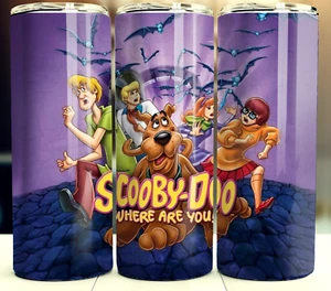 Scooby And Gang 20oz Insulated Stainless Steel Travel Mug Cup Straw Lid - Picture 1 of 4