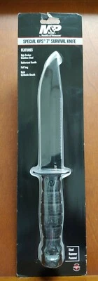 M&P BY SMITH & WESSON SPECIAL OPS 7" SURVIVAL KNIFE with Sheath 2020 - Image 1 of 2