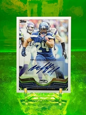 AUTO 2013 Marshawn Lynch Topps Veteran #30 RB SEAHAWKS Super Bowl Champ - Image 1 of 2