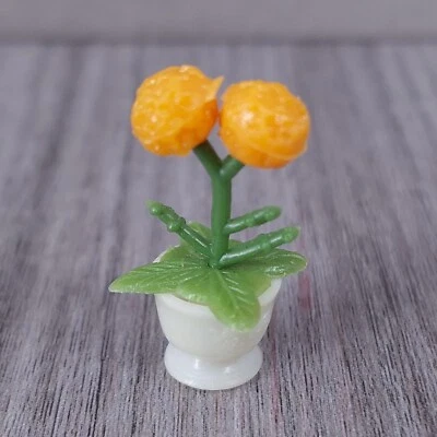 Lunby Miniature Dollhouse Orange Flowers House Plant - Image 1 of 4