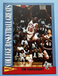 1992 Kellogg’s College Basketball Greats Tim Hardaway Card - Picture 1 of 2