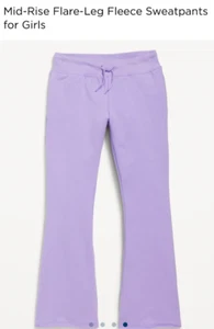 Girls Old Navy Mid-Rise Flare Sweatpants Pockets Size: XL (14-16) Plus or PETITE - Picture 1 of 10