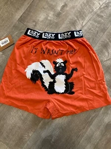 men's lazy one box of shorts skunk it wasn't me! Size small - Picture 1 of 2