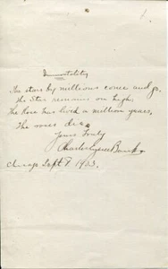 Charles Eugene Banks Journalist Editor Davenport Group Signed Autograph Letter - Picture 1 of 1