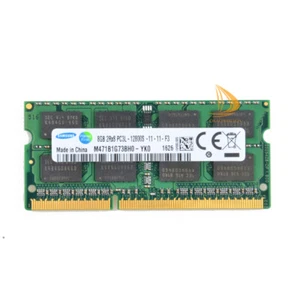Samsung 8GB 2RX8 PC3L-12800S DDR3 1600MHZ 1.35V SODIMM RAM Laptop Memory" - Picture 1 of 3