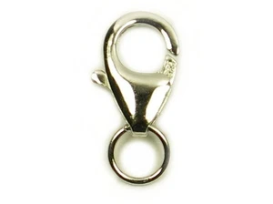 Plata 925 - Cierre - Cierre mosquetón 10mm. Platinado. 2 unidades. - Imagen 1 de 2