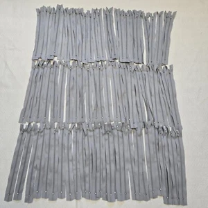 8.5" long Zippers for Sewing Arts & Crafts Gray Closed Ends Nylon UCAN 80 Pc - Picture 1 of 6