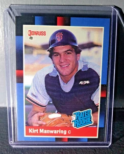 1988 Kirt Manwaring Donruss Rated Rookie #39 Baseball Card - Picture 1 of 2