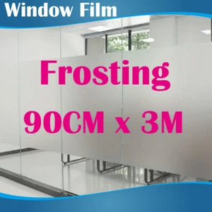90CM x 3m Privacy Frosted Frost Frosting Window Film Sticker - Picture 1 of 3