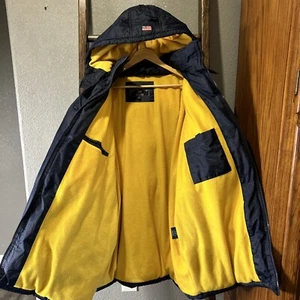 US Polo Assn Heavy Winter Coat Extreme Cold Weather Mens XXL. Navy Blue /Yellow - Picture 1 of 7