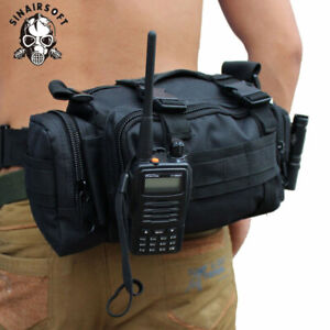 Mens Tactical Belt Fanny Pack Waist Bum Bag Crossbody Camping Hiking Travel AU