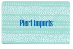 Pier 1 Imports Silver/ Gray With Stripes Gift Card No $ Value Collectible - Picture 1 of 1