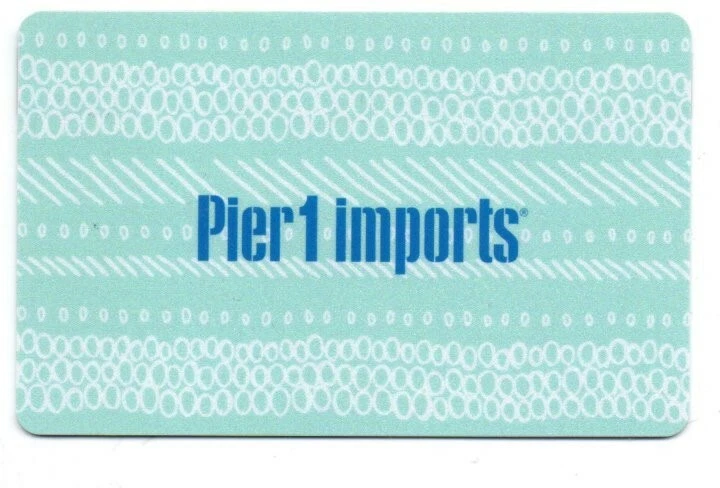 Pier 1 Imports Silver/ Gray With Stripes Gift Card No $ Value Collectible - Image 1 of 1