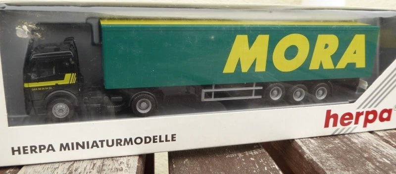 Herpa 142557 MB Euro Autoarticolato " Mora " Exportmodell Francia 1:87 IN Conf - Immagine 1 di 1