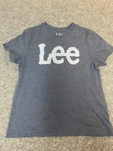 Lee Womens Shirt L Blue Graphic loose - Picture 1 of 9