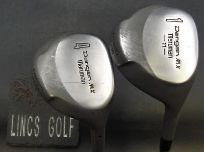 Vintage Set of 2 Maruman Dangan MX Driver +4 Wood Regular Graphite Shafts - Image 1 of 4