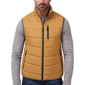 Free Country Men's Puffer Vest Size L Bronze - Picture 1 of 3