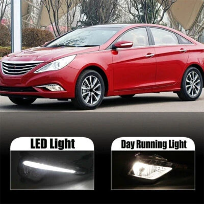 2 luces antiniebla diurnas LED DRL aptas para Hyundai Sonata 2013-2015 Foto 1 de 4