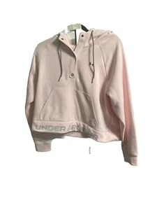 Under Armour Pullover Damen Large rosa Cold Gear Kapuze gefüttert Sweatshirt Hoodie - Bild 1 von 3