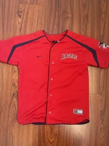 MLB California Angels Guerrero 27 Nike Stitched Red Jersey Youth M - Picture 1 of 5