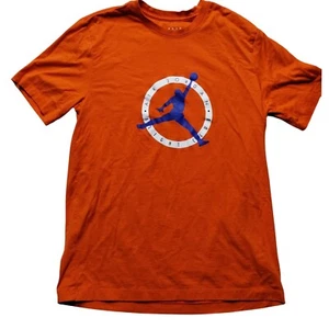 Jordan Air Flight Club Camiseta Gráfica Naranja Jumpman Baloncesto Camiseta Para Hombre Grande - Imagen 1 de 10