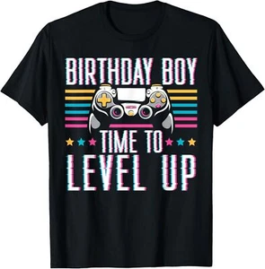 Birthday Boy Time To Level Up Video Game Birthday Design T-Shirt Hoodie - Picture 1 of 11