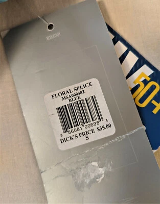 Новый без ярлыка REEBOK мужской плавки костюм размер маленький UV50 + синий цветочный гильза - Изображение 1 из 4