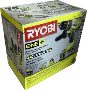 Ryobi P1813 One + 18 V bürstenloser Bohrhammer Schrauber Werkzeug-Kit (neu im Karton/unbenutzt) - Bild 1 von 7