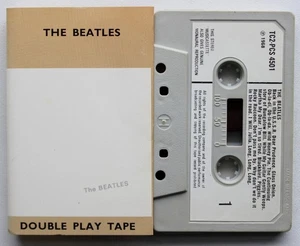 THE BEATLES - "WHITE ALBUM" (TCPCS4501) 1970s UK CASSETTE TAPE PAPER LABELS - Picture 1 of 4