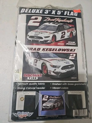 Bandeira resistente brad keselowski 3x5 2 lados - Imagem 1 de 3