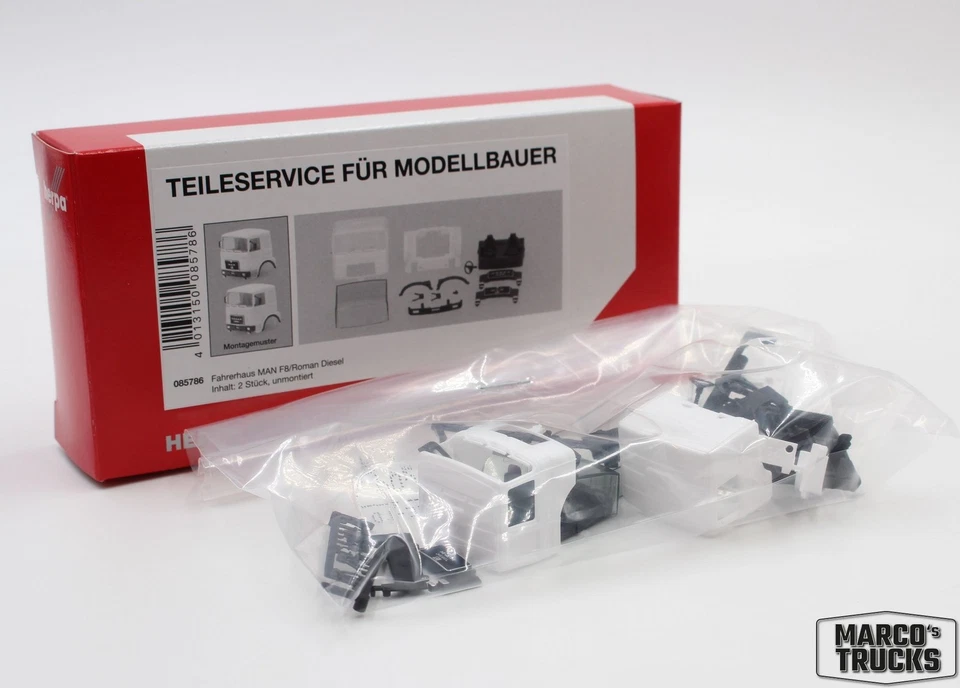 Teileservice Fahrerhaus MAN/Roman Diesel (2 Stück) No. 085786 1:87 /HN2983 - Image 1 of 1