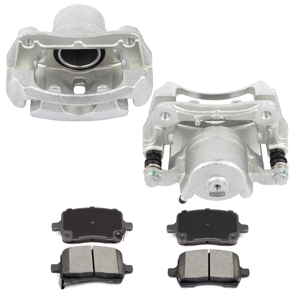 Front LR Pair Brake Calipers W/ Bracket Ceramic Pads For 04-10 Chevrolet Malibu - Image 1 of 4