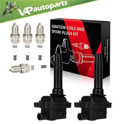 2 For 1998 1999 2000 2001 KIA Sephia 1.8L L4 Ignition Coil & Spark Plug - Image 1 of 4