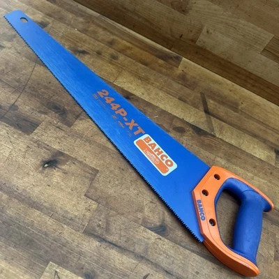 Sierra de mano Bahco 244P-XT 22 pulgadas 550 mm 9TPI punto duro - Hecha en Suecia Foto 1 de 4