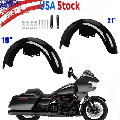 19" 21" Wheel Front Fender For Harley Touring Road Street Glide FLTRX FLHX 24-25 Foto 1 de 4