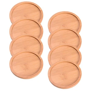 8 Stück Bambus Pflanze Untertassen Blumentopf Schalen für Indoor Outdoor Gartenarbeit - Bild 1 von 12