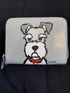 Schnauzer Dog Glitter Sparkle Large Wallet Marc Tetro In Gift Box Dog Lovers - Picture 1 of 4