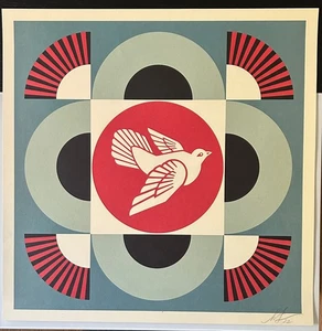 Shepard Fairey Peace Dove print  24 x 24 - Picture 1 of 1